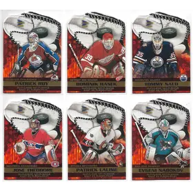 2002-03 McDonald's Prism Platinum Glove-Side Net-Fusions (Complete Set - 6 cards)