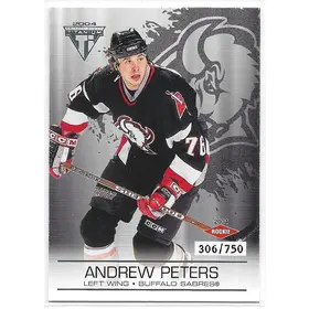 2003-04 Titanium Retail #104 Andrew Peters RC (306/750)