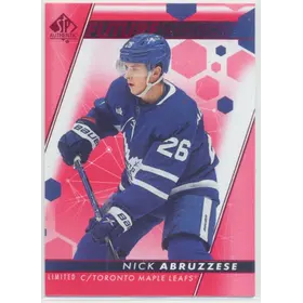 2022-23 SP AUTHENTIC - NICK ABRUZZESE #127 FUTURE WATCH LIMITED RED