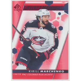 2022-23 SP AUTHENTIC - KIRILL MARCHENKO #197 FUTURE WATCH LIMITED RED