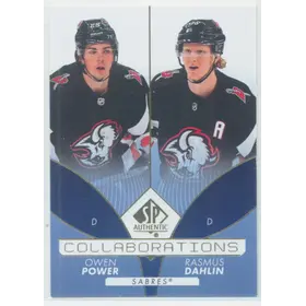 2022-23 SP AUTHENTIC - OWEN POWER/RASMUS DAHLIN #C-11 COLLABORATIONS BLUE
