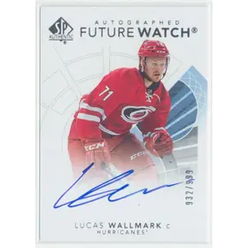 2017-18 SP AUTHENTIC - LUCAS WALLMARK #126 FUTURE WATCH 932/999