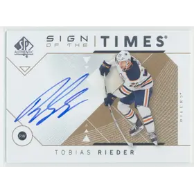 2018-19 SP AUTHENTIC - TOBIAS RIEDER #SOTT-TR SIGN OF THE TIMES