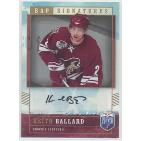 2006-07 BE A PLAYER - KEITH BALLARD #KB SIGNATURES