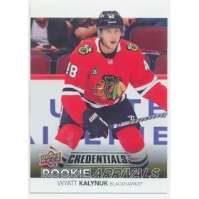 2021-22 UPPER DECK CREDENTIALS - WYATT KALYNUK #RA-30 ROOKIE ARRIVALS