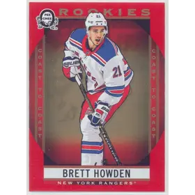 2018-19 O-PEE-CHEE COAST TO COAST - BRETT HOWDEN #157 ROOKIES RED
