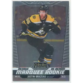 2024-25 O-PEE-CHEE PLATINUM - JUSTIN BRAZEAU #217 MARQUEE ROOKIE