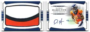 2018 National Treasures Rookie Jumbo Prime Signatures Booklet #PSB-DH DaeSean Hamilton (35/99)