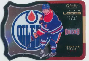 2015-16 O-PEE-CHEE PLATINUM - TAYLOR HALL #T-12 TEAM LOGOS