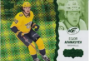 2023-24 Upper Deck Ice Green 126 Egor Afanasyev