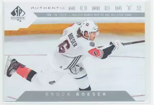 2018-19 SP AUTHENTIC - BROCK BOESER #102 AUTHENTIC MOMENTS