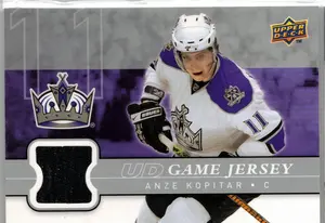 2008-09 UD Anze Kopitar GU Jersey Los Angeles Kings