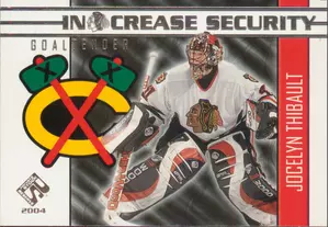 2003-04 PRIVATE STOCK RESERVE - JOCELYN THIBAULT #4 IN CREASE SECURITY