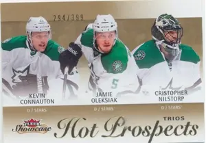2013-14 FLEER SHOWCASE - KEVIN CONNAUTON/JAMIE OLEKSIAK/CRISTOPHER NILSRORP #117 HOT PROSPECTS TRIOS 294/399