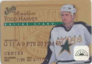 1995-96 LEAF - TODD HARVEY #9 STUDIO ROOKIES