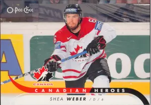 2009-10 O-PEE-CHEE - SHEA WEBER #CB-SW CANADIAN HEROES