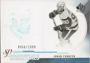 2010-11 SP AUTHENTIC - JOHAN FRANZEN #192 SP ESSENTIALS 466/1999