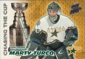 2003-04 QUEST FOR THE CUP - MARTY TURCO #6 CHASING THE CUP