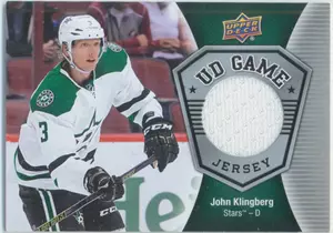 2016-17 UPPER DECK - JOHN KLINGBERG #GJ-KL GAME JERSEY
