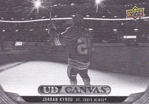 2024-25 Upper Deck Canvas Black and White C-69 Jordan Kyrou