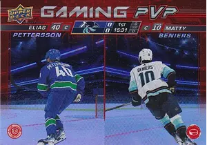 2024-25 Upper Deck Gaming PVP GPVP-22 Elias Pettersson/Matty Beniers