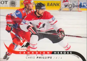 2009-10 O-PEE-CHEE - CHRIS PHILLIPS #CB-CP CANADIAN HEROES
