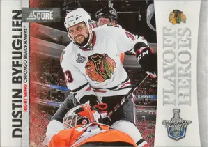 2010-11 SCORE - DUSTIN BYFUGLIEN #19 PLAYOFF HEROES