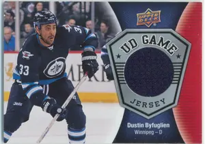 2016-17 UPPER DECK - DUSTIN BYFUGLIEN #GJ-DB GAME JERSEY