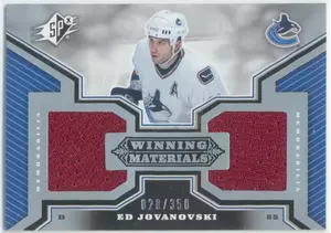 2005-06 SPX - ED JOVANOVSKI #WM-EJ WINNING MATERIALS 28/350