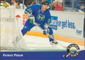 1992-93 UPPER DECK - PATRICK POULIN #557 YOUNG GUNS