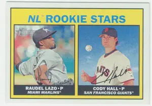 2016 Topps Heritage - Raudel Lazo/Cody Hall #185 Rookie Stars RC