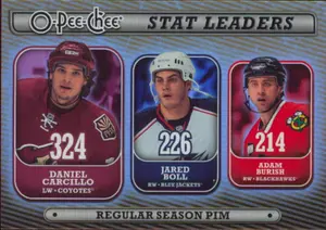 2008-09 O-PEE-CHEE - DANIEL CARCILLO/JARED BOLL/ADAM BURISH #SL5 STAT LEADERS