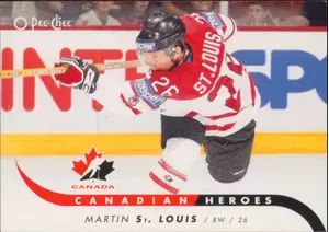 2009-10 O-PEE-CHEE - MARTIN ST. LOUIS #CB-MS CANADIAN HEROES