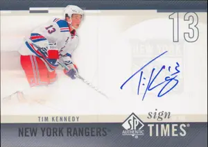 2010-11 SP AUTHENTIC - TIM KENNEDY #SOT-TK SIGN OF THE TIMES