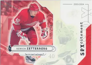 2003-04 SPX - HENRIK ZETTERBERG #146 SPXCITEMENT 612/750