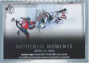 2015-16 SP AUTHENTIC - JAROMIR JAGR #151 AUTHENTIC MOMENTS