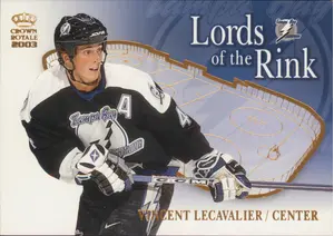 2003-04 CROWN ROYALE - VINCENT LECAVALIER #18 LORDS OF THE RINK
