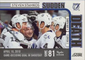 2010-11 SCORE - STEVEN STAMKOS #9 SUDDEN DEATH