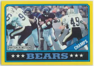 1986 Topps - Chicago Bears (Walter Payton) #9