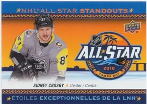 2018-19 TIM HORTONS - SIDNEY CROSBY #AS-2 ALL-STAR STANDOUTS CL