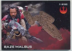 2016 Star Wars Rogue One - Baze Malbus with Y-Wing Medallions Bronze #1