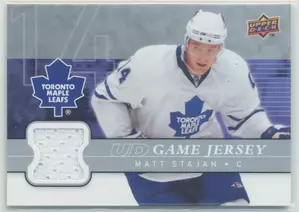 2008-09 UPPER DECK - MATT STAJAN #GJ-MS GAME JERSEY