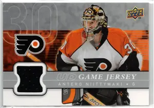 2008-09 UD Antero Nittymaki GU Jersey Philadelphia Flyers