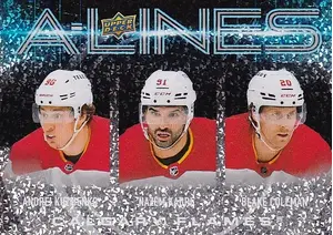 2024-25 Upper Deck A-Lines AL-5 Andrei Kuzmenko/Nazem Kadri/Blake Coleman