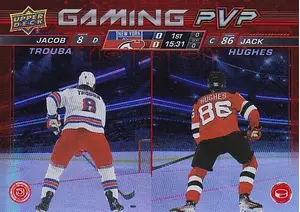 2024-25 Upper Deck Gaming PVP GPVP-7 Jacob Trouba/Jack Hughes