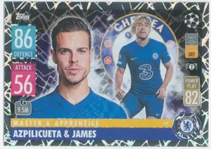 2021-22 Topps Match Attax UCL - Cesar Azpilicueta/Reece James #419 Master & Apprentice