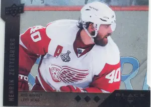 2009-10 BLACK DIAMOND - HENRIK ZETTERBERG #BD4 HORIZONTAL PERIMETER DIE-CUE TRIPLE DIAMOND