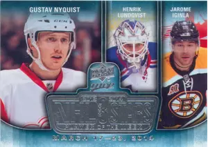 2014-15 MVP - GUSTAV NYQUIST/HENRIK LUNDQVIST/JAROME IGINLA #3SW-032414 3 STARS PLAYER OF THE WEEK