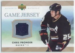 2007-08 UPPER DECK - CHRIS PRONGER #J-CP GAME JERSEY