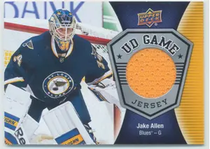 2016-17 UPPER DECK - JAKE ALLEN #GJ-JA GAME JERSEY